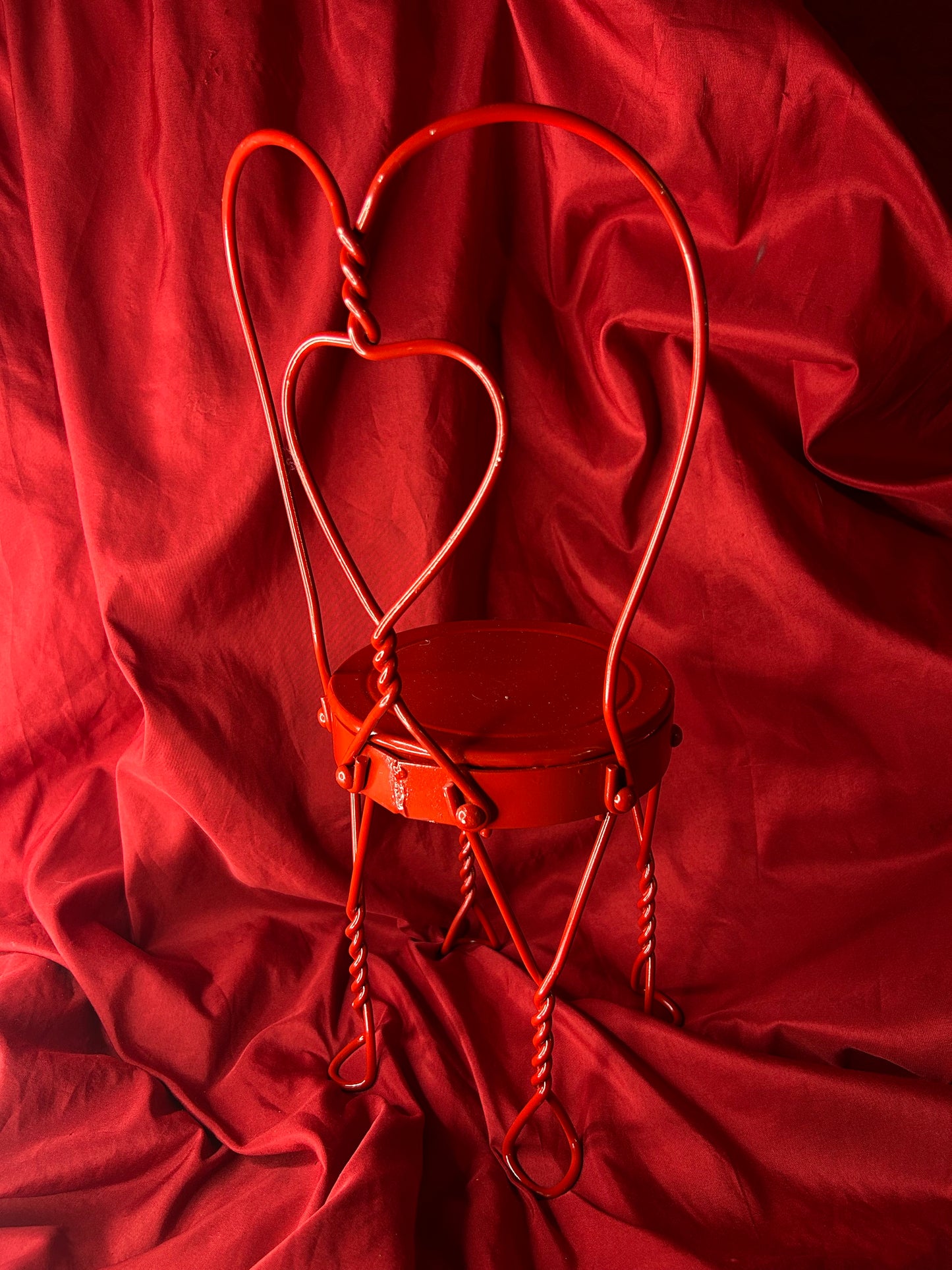 Red Ice Cream Parlor Chair