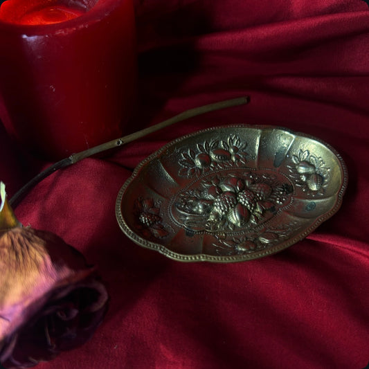 Brass Trinket Jewelry Dish