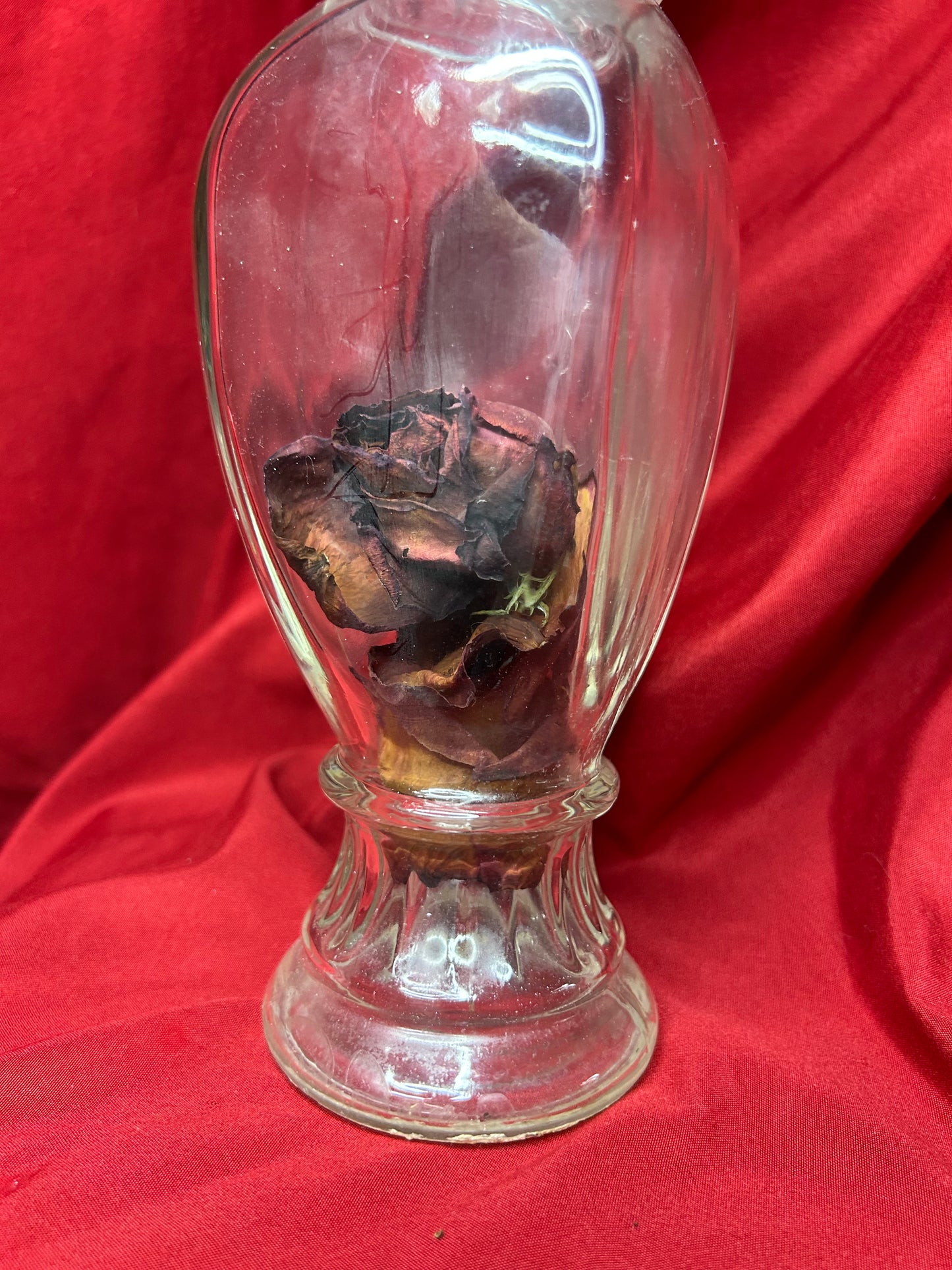 Vintage Glass Apothecary Jar with Lid