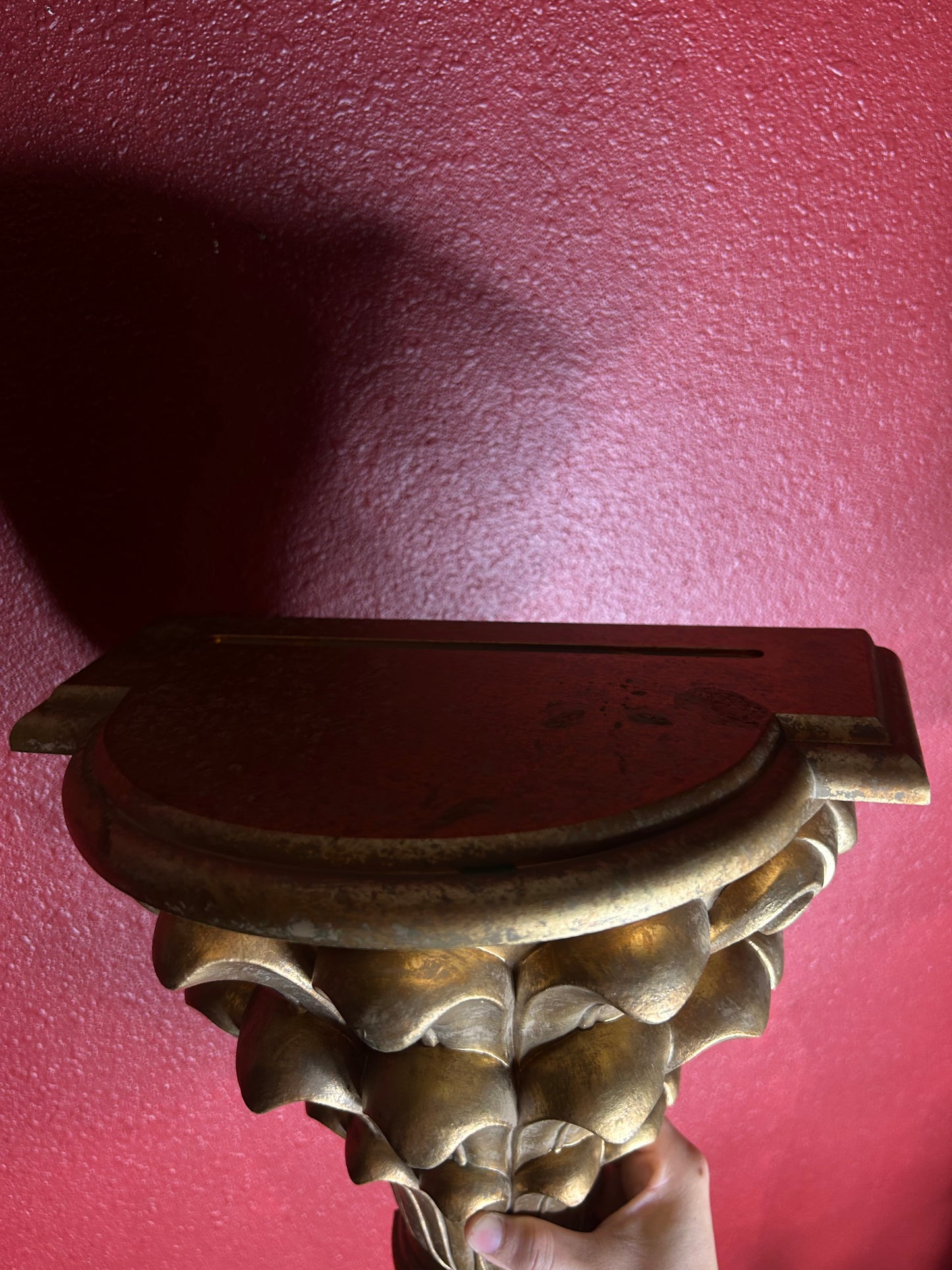 Gold Wall Pocket/Shelf