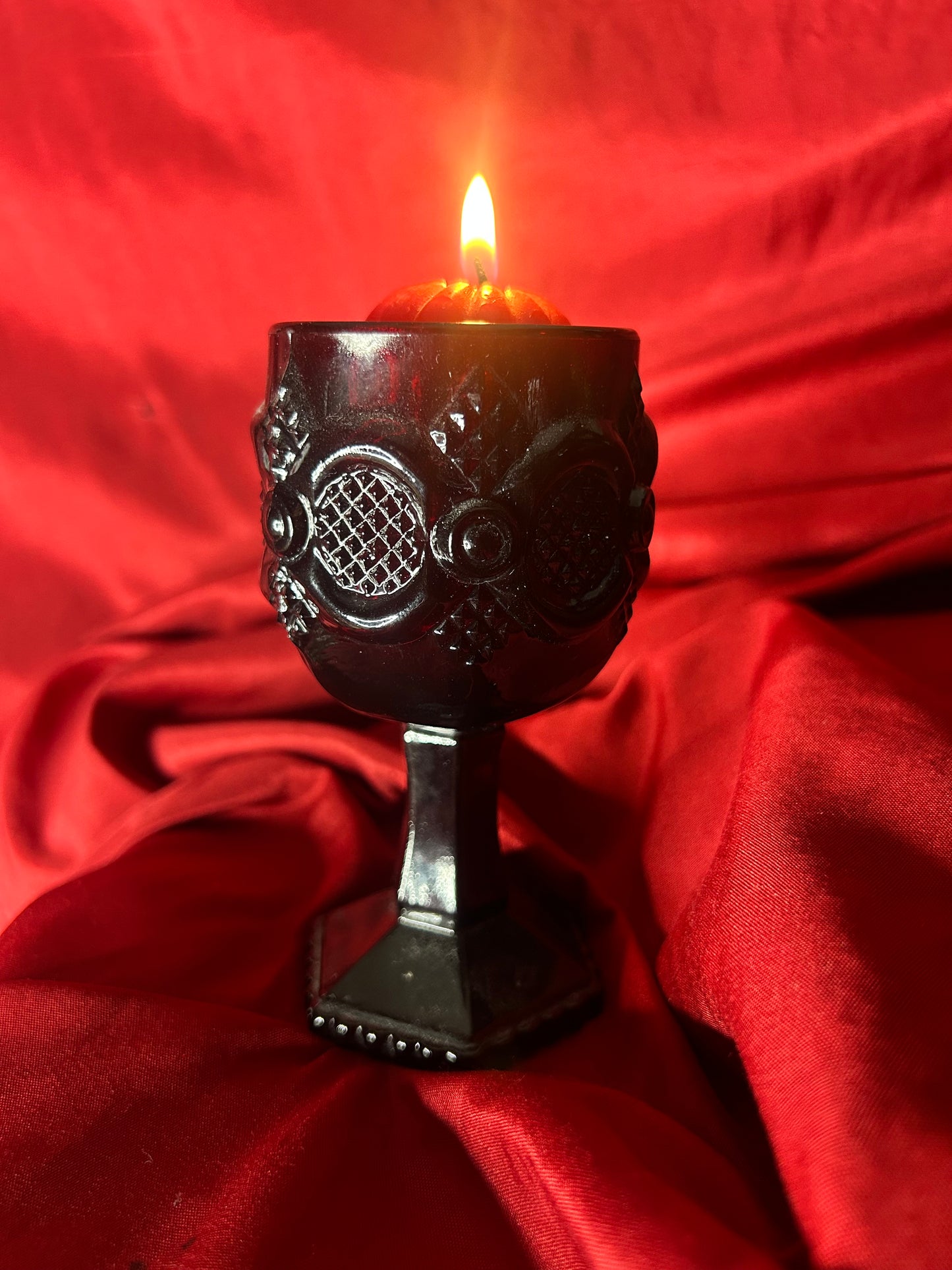 Single Crimson Red Goblet