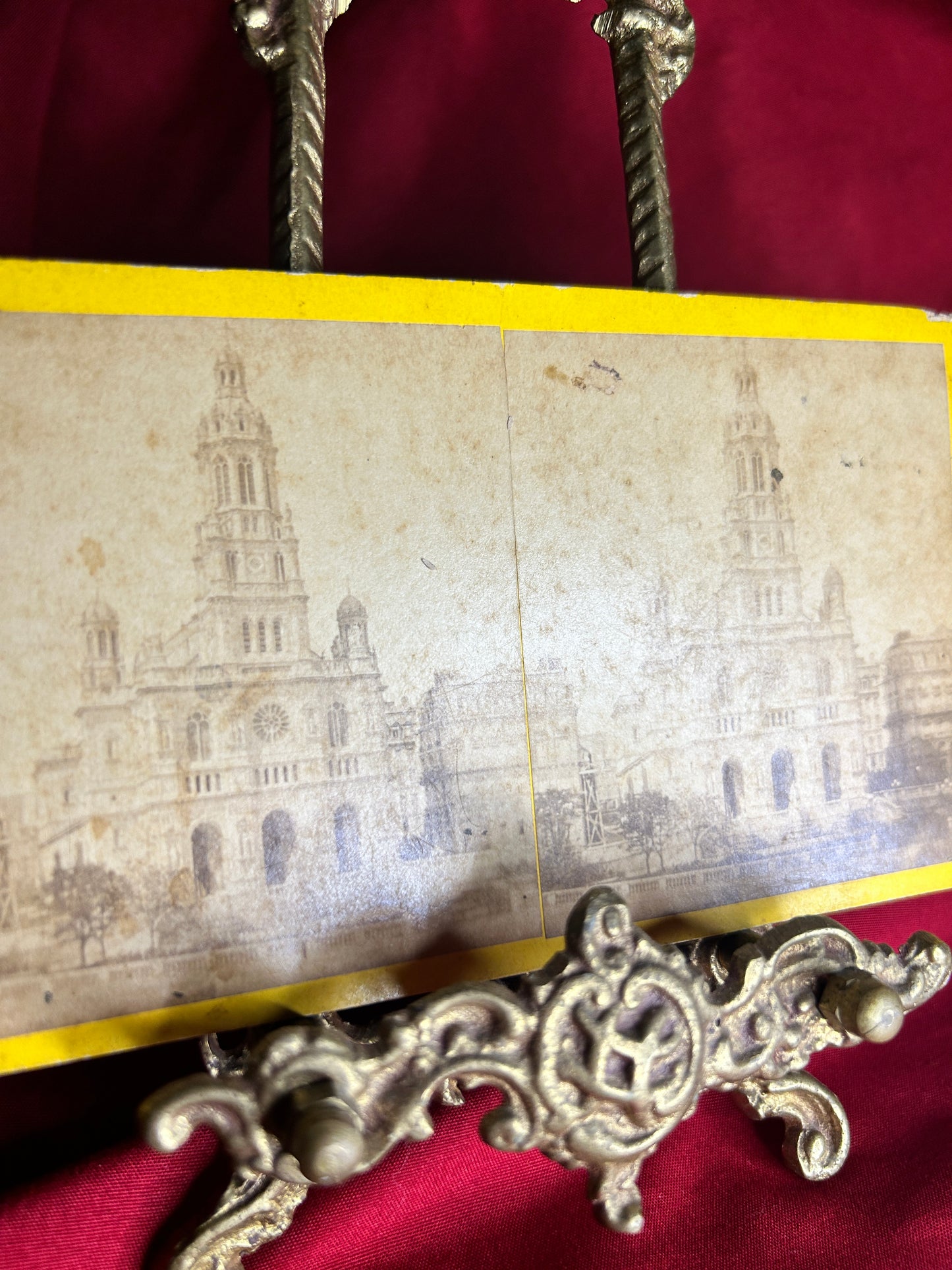 Church of the Holy Trinity Paris France Stereoview Card