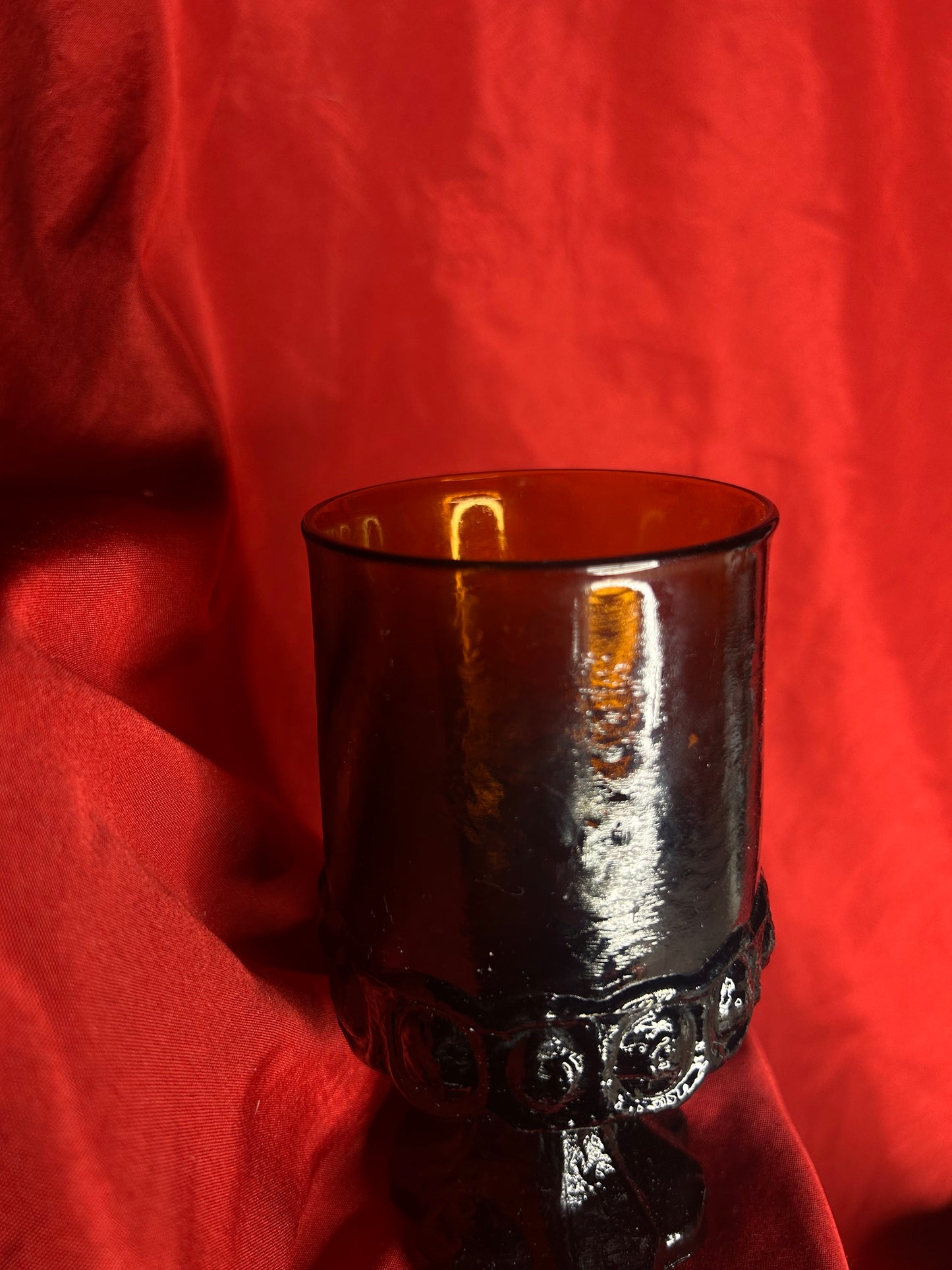 Pair of Mid Century Franciscan Madeira Smokey Brown Goblets