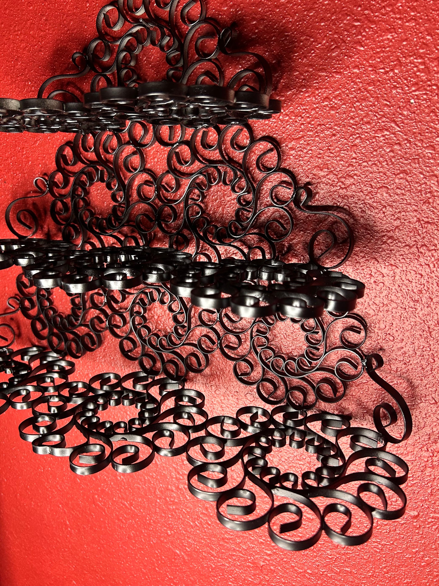 Wrought Iron Three Tiered Shelf