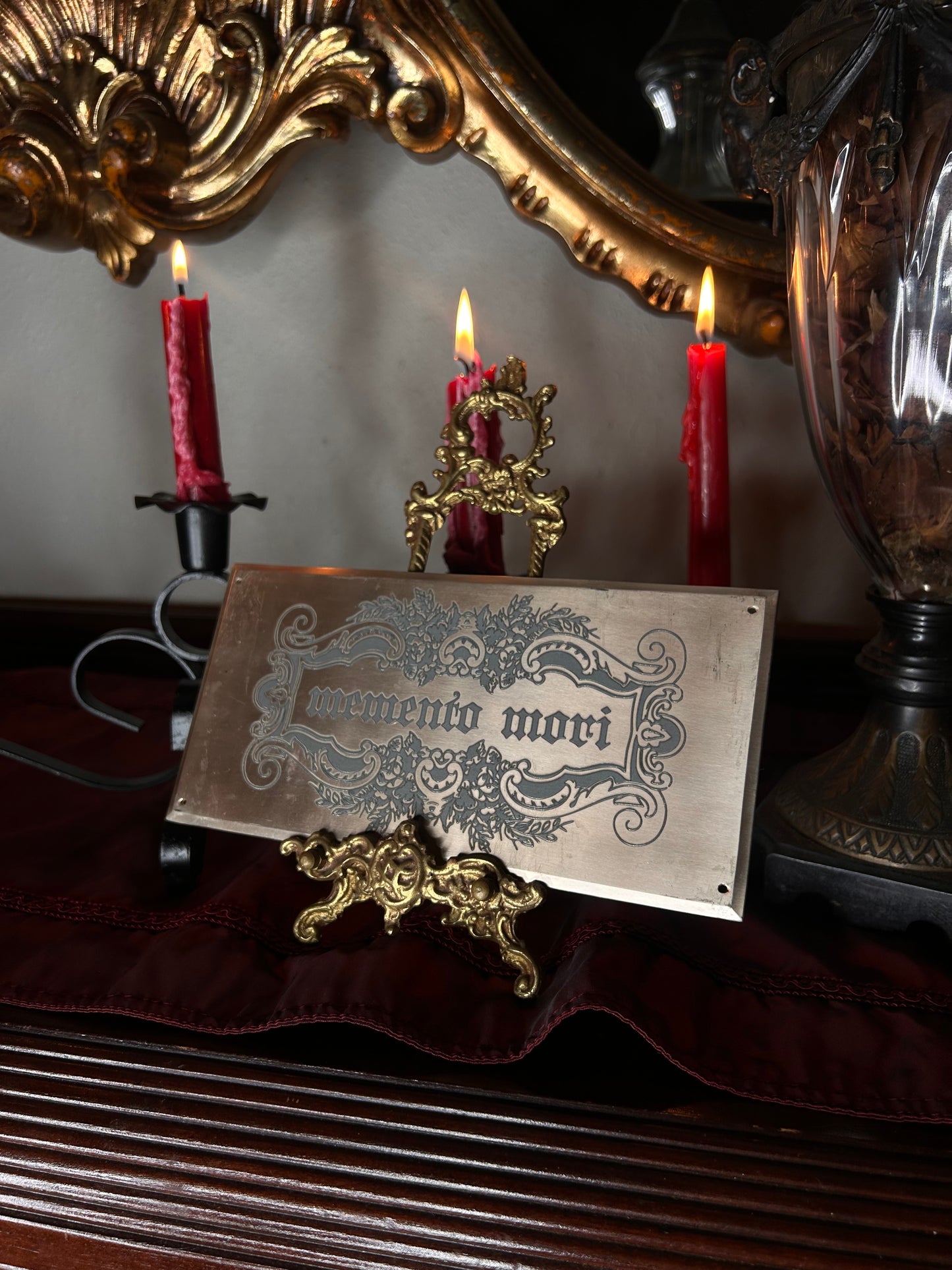 NOS Casket Plaque with Modern Engraving