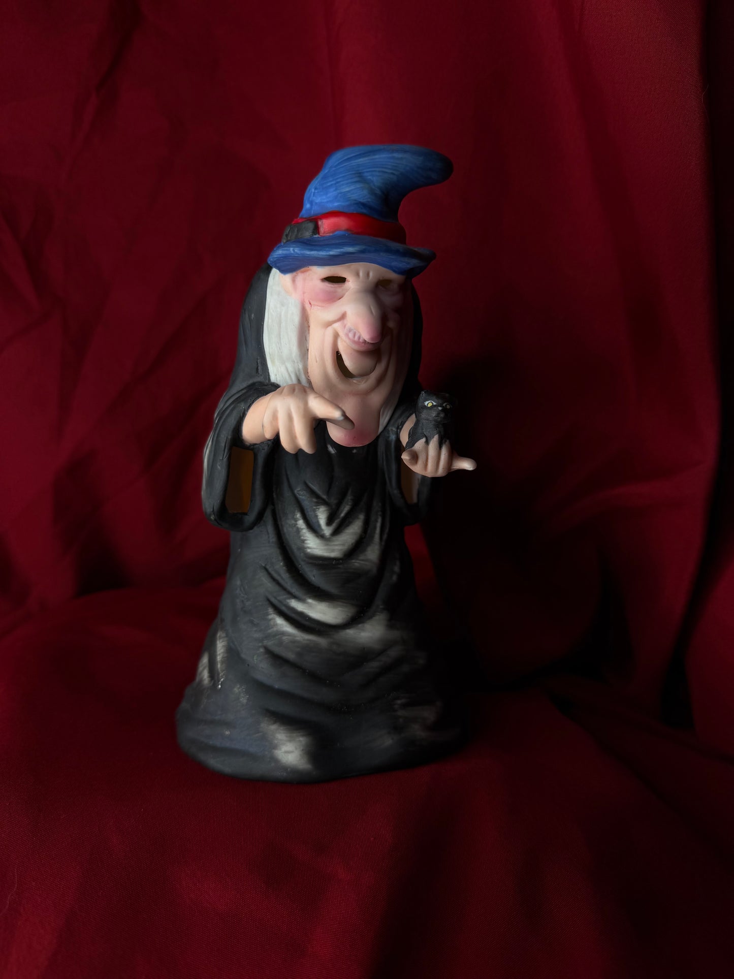 Vintage “Ghostly Glow” Witch Tealight Holder