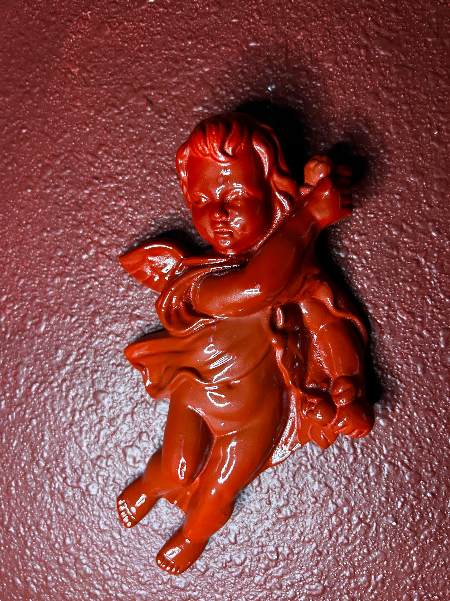Pair of Red Cherubs