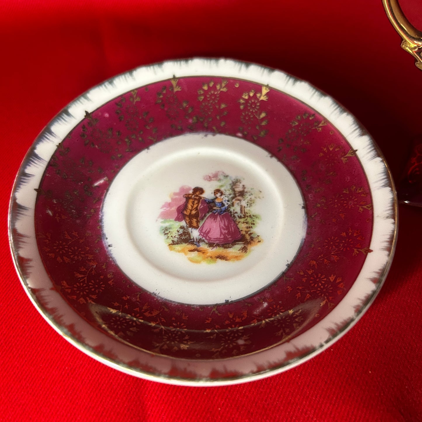 Tall Teacup & Saucer