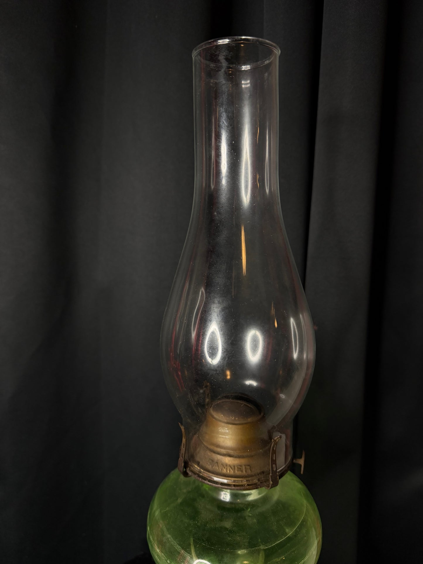 Uranium Glass Oil Lamp