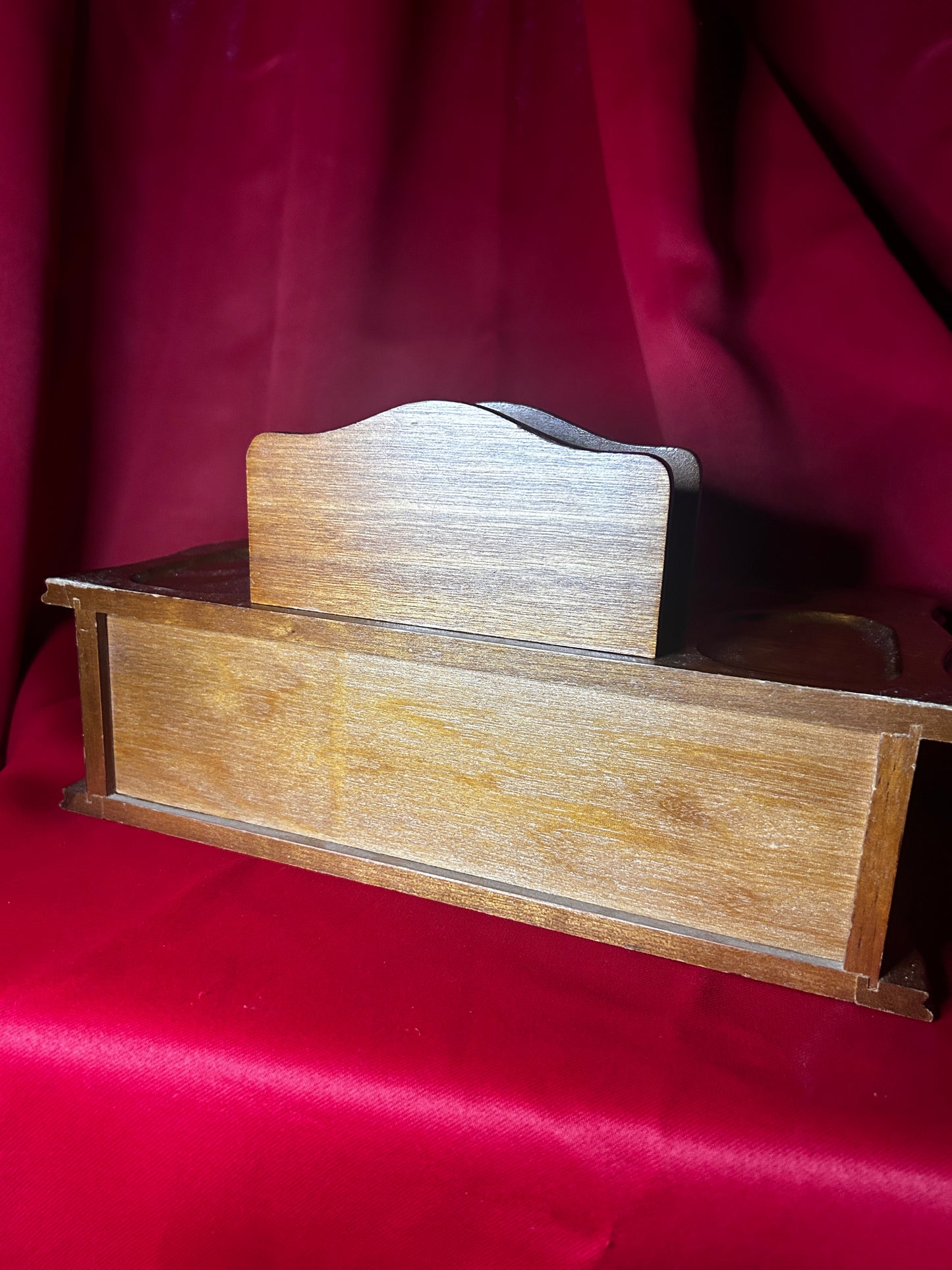 Vintage Wooden Desktop Organizer