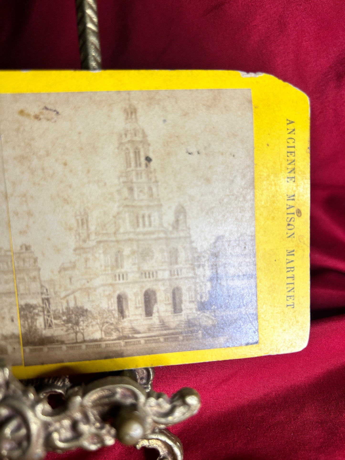 Church of the Holy Trinity Paris France Stereoview Card