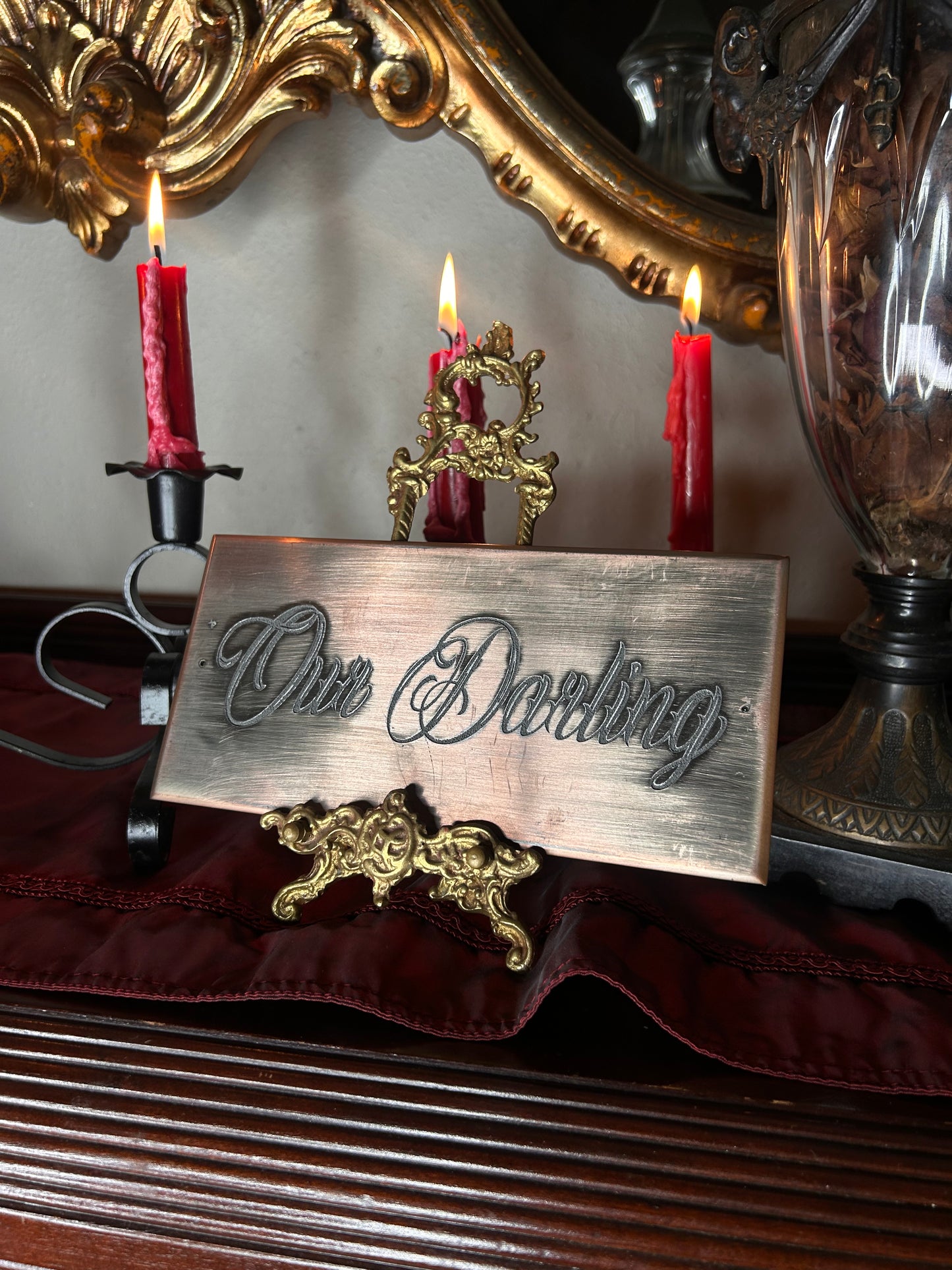 NOS Casket Plaque with Modern Engraving