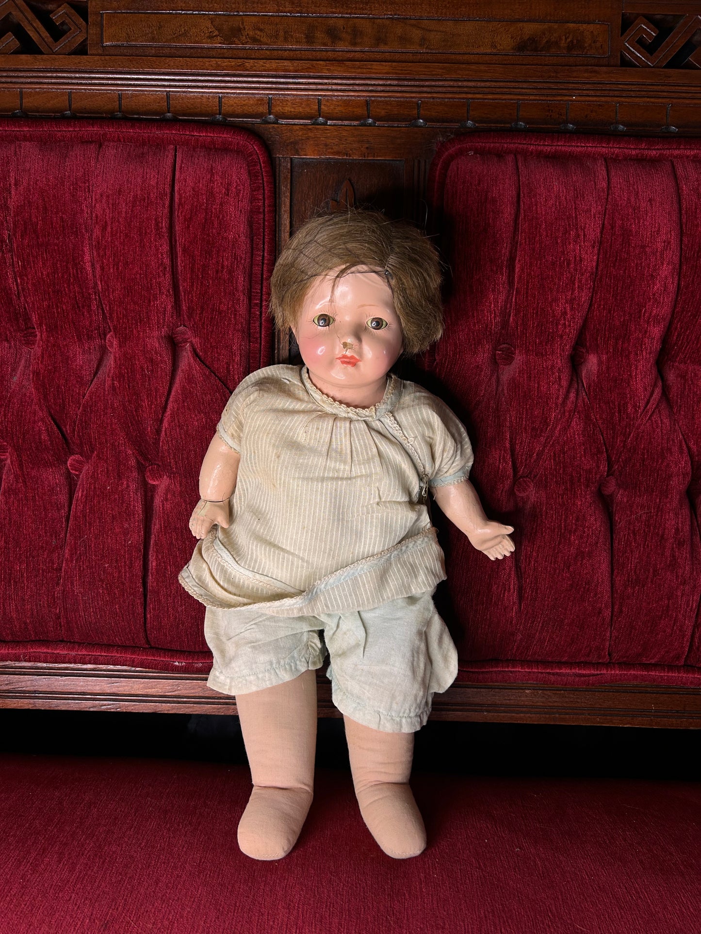 Perfectly Cracked Composition Doll