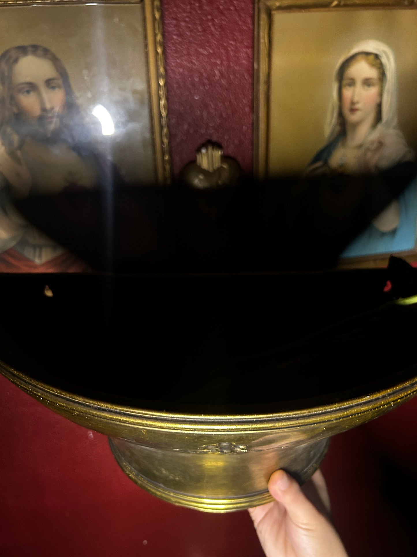 Large Gold Wall Pocket