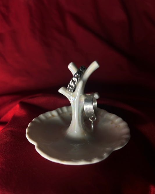 Mini Tree Ring Dish Made in Czechoslovakia