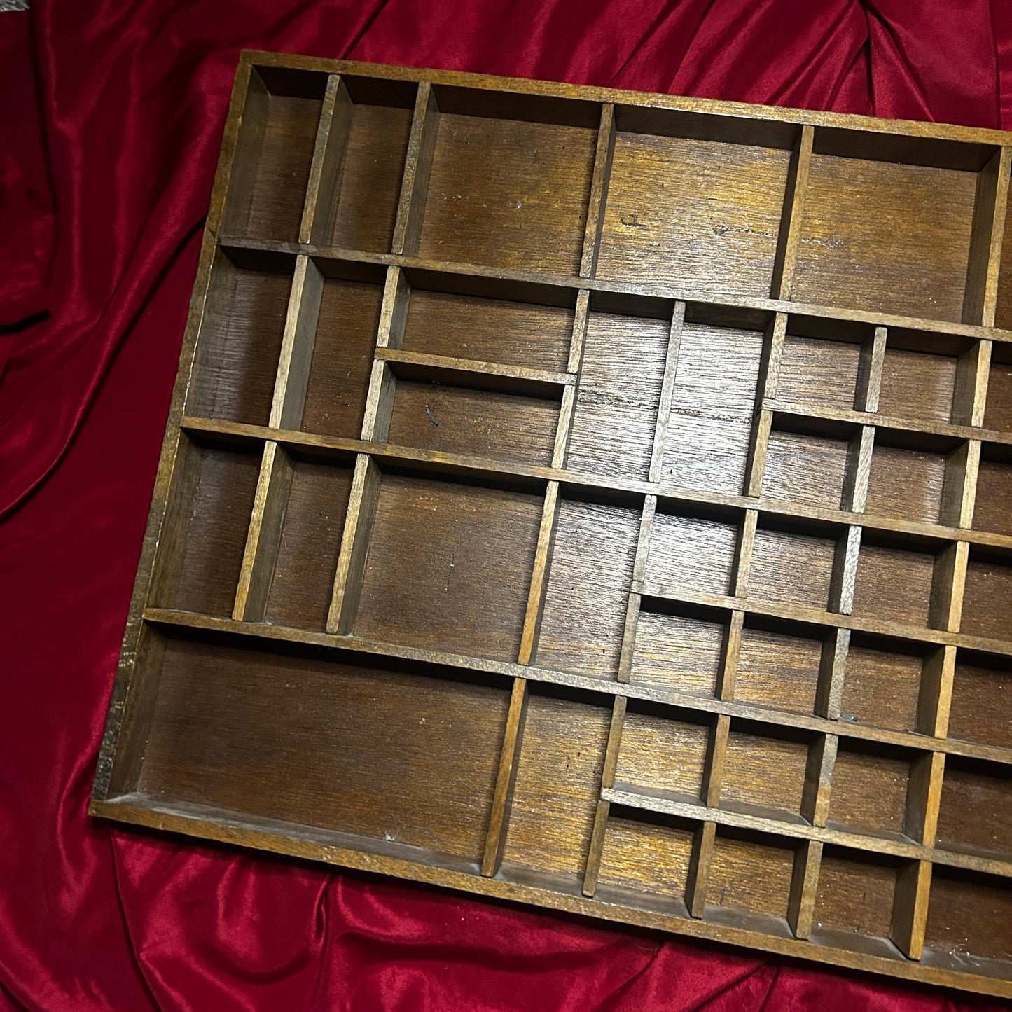 Large Wooden Wall Curio Display