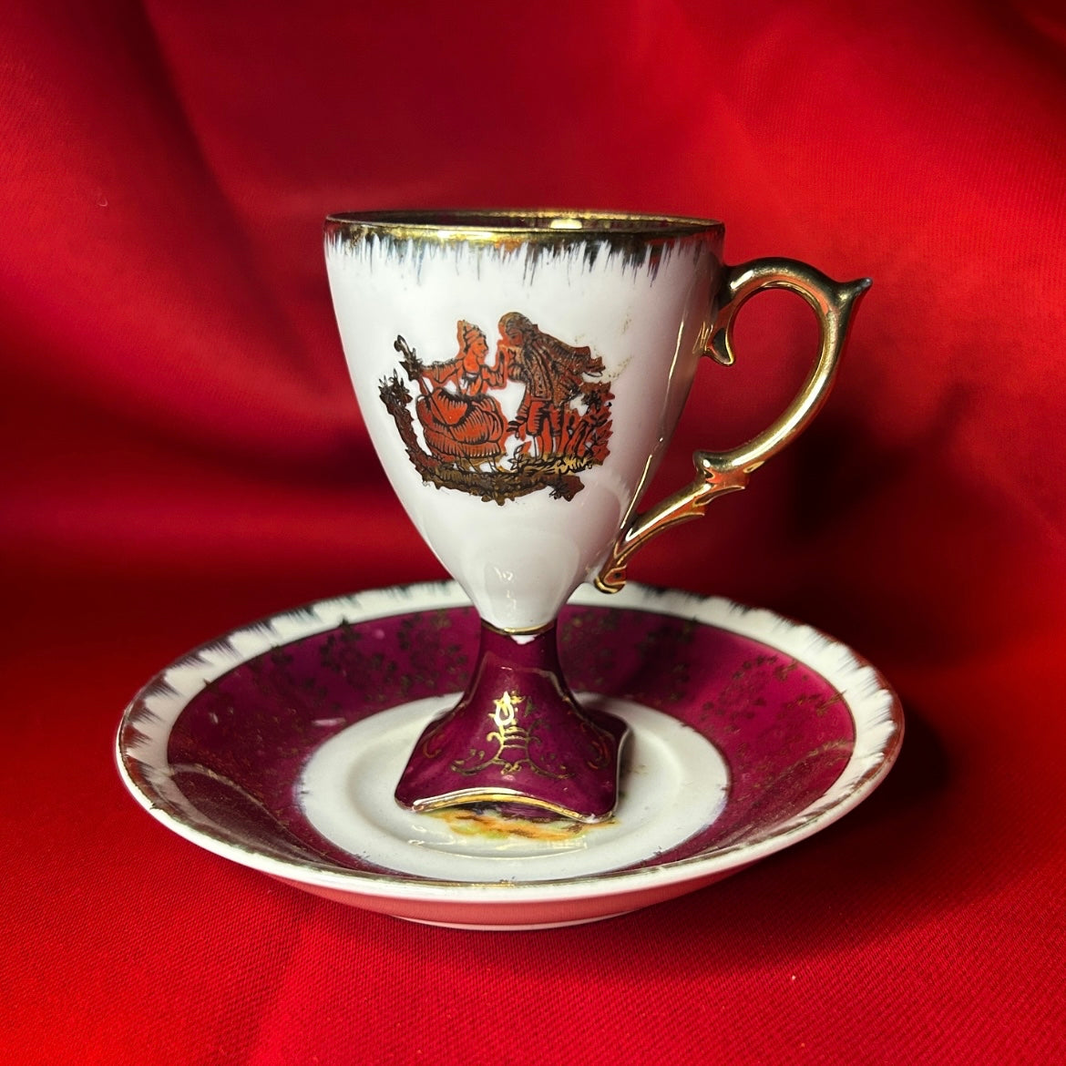 Tall Teacup & Saucer