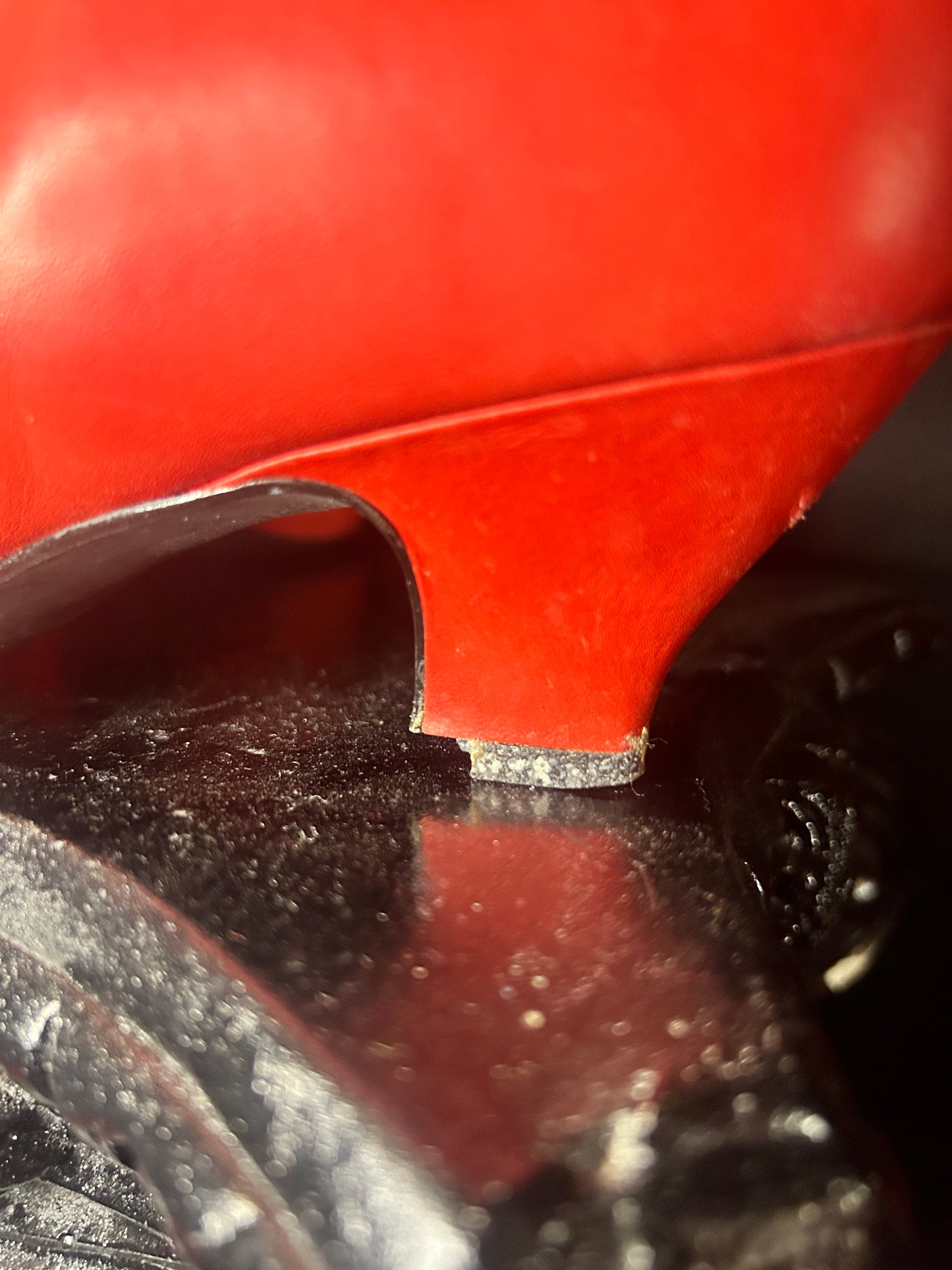 Vintage Victorian Style Red Boots