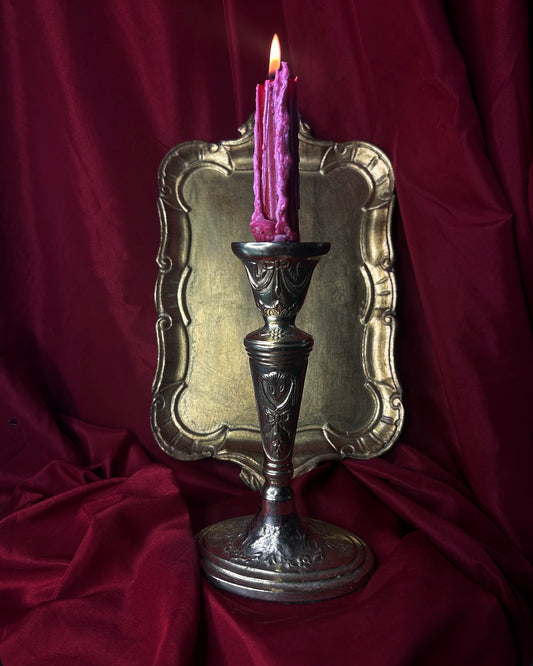 Single Candleholder Ram Motif