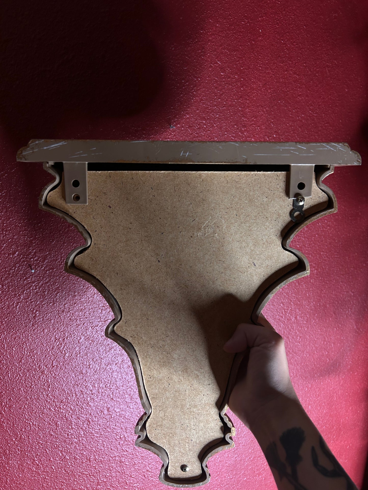 Gold Wall Pocket/Shelf