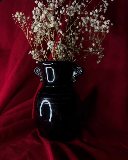 Black Amethyst Vase