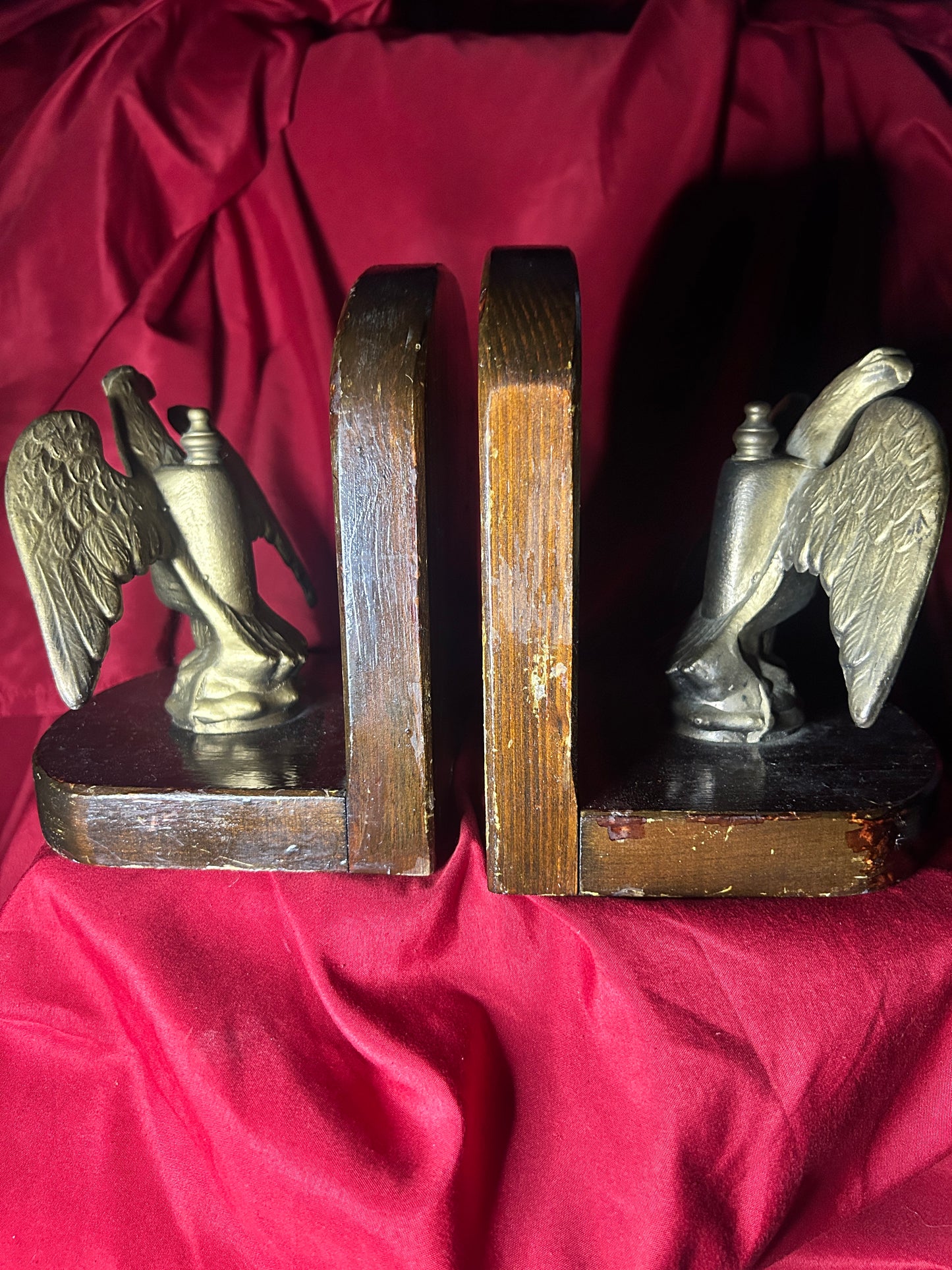 Pair of Cast Metal Eagle Bookends