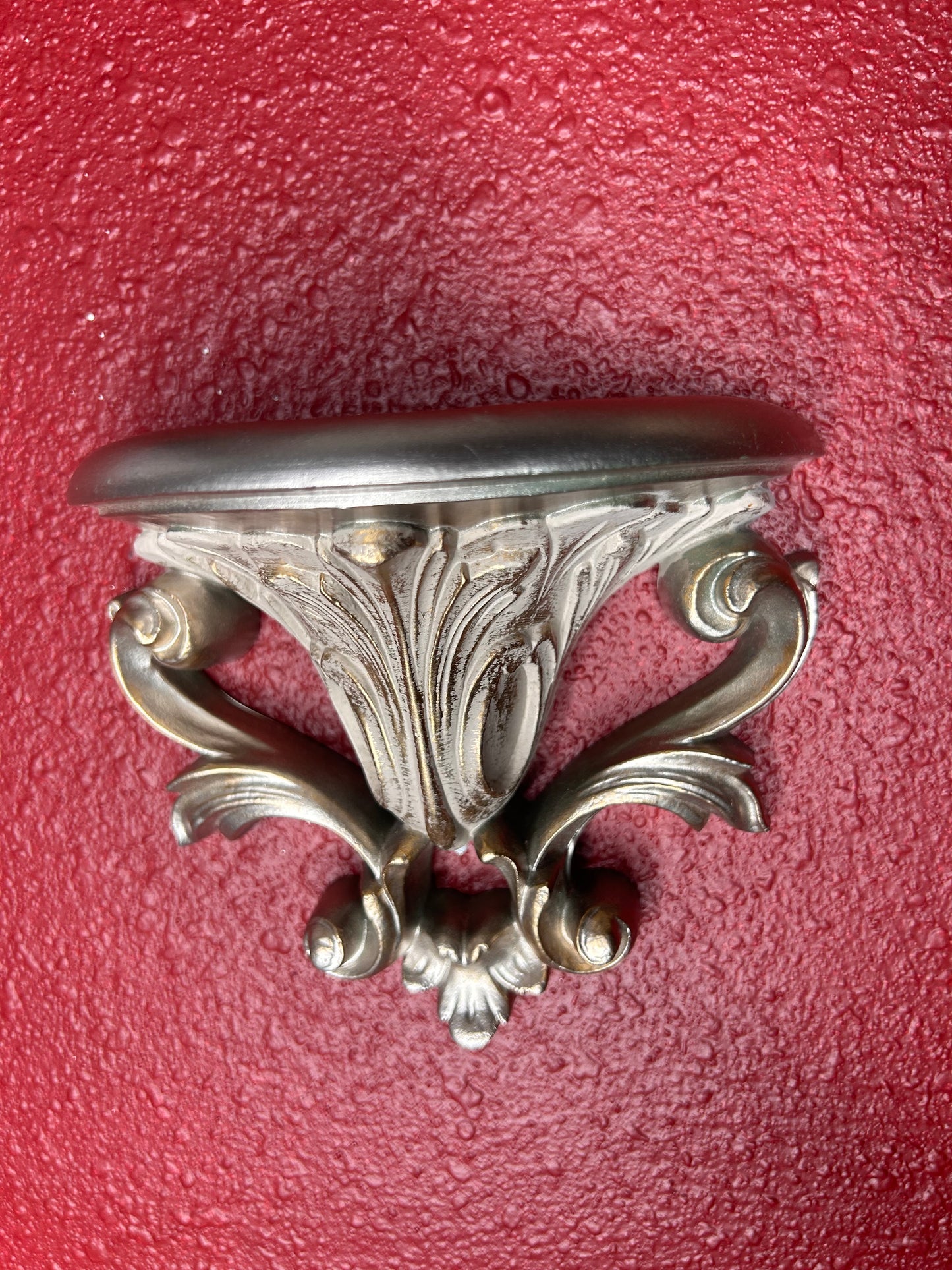 Trio of Gold Shelves and Wall Pockets