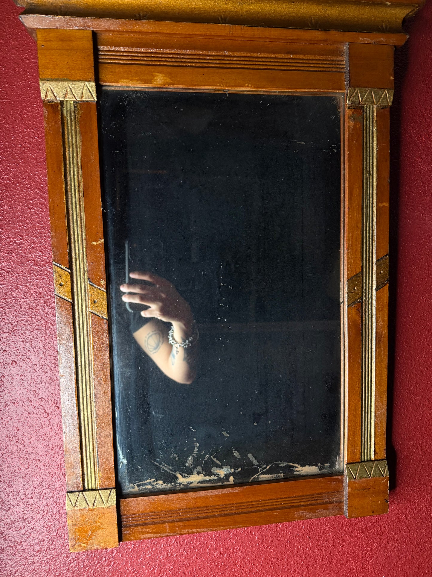 Aged Eastlake Style Mirror