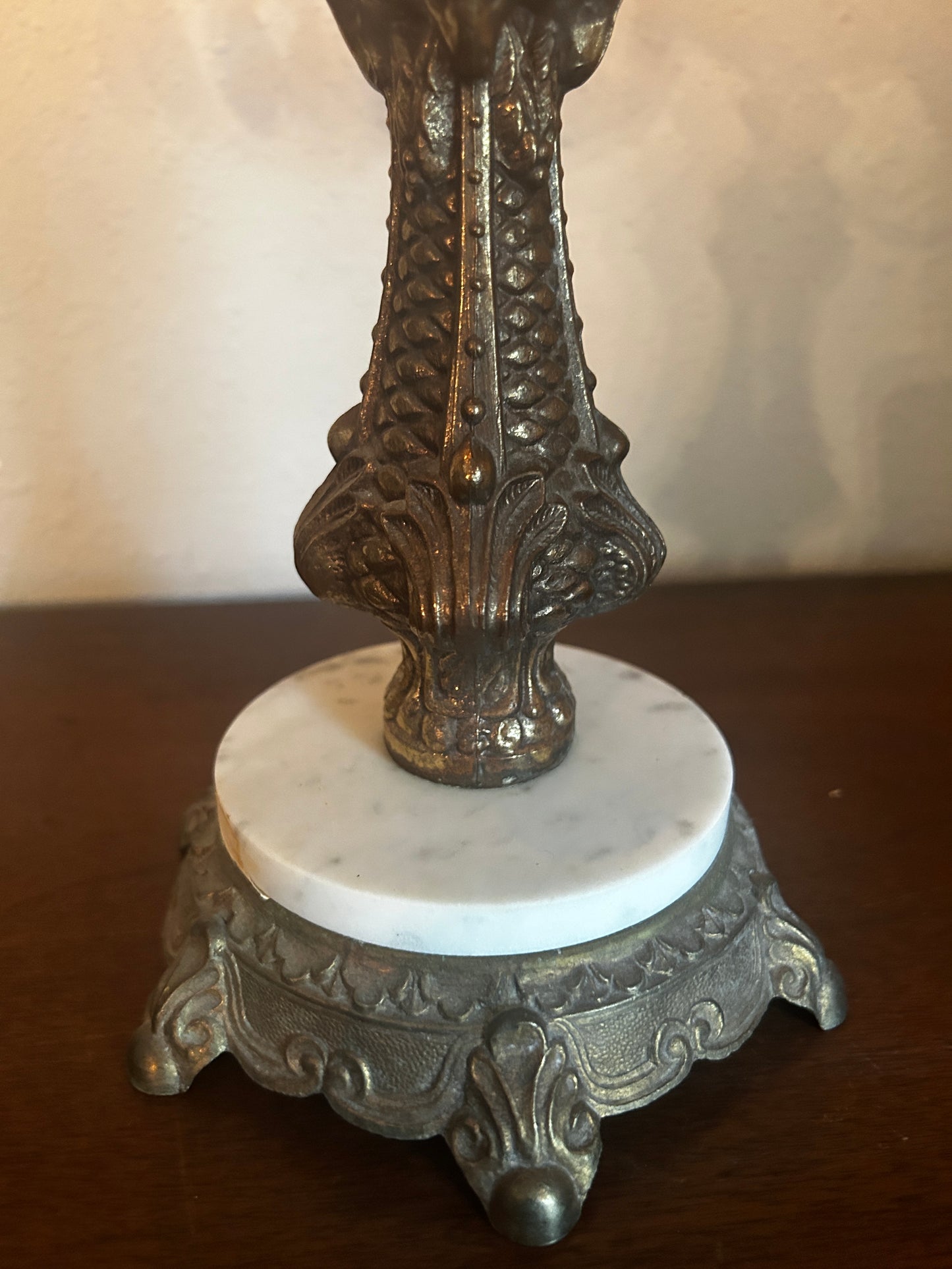 Vintage Candelabra with Ram Figures