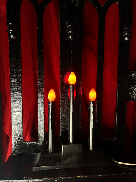 Gothic Three Bulb Electric Candle