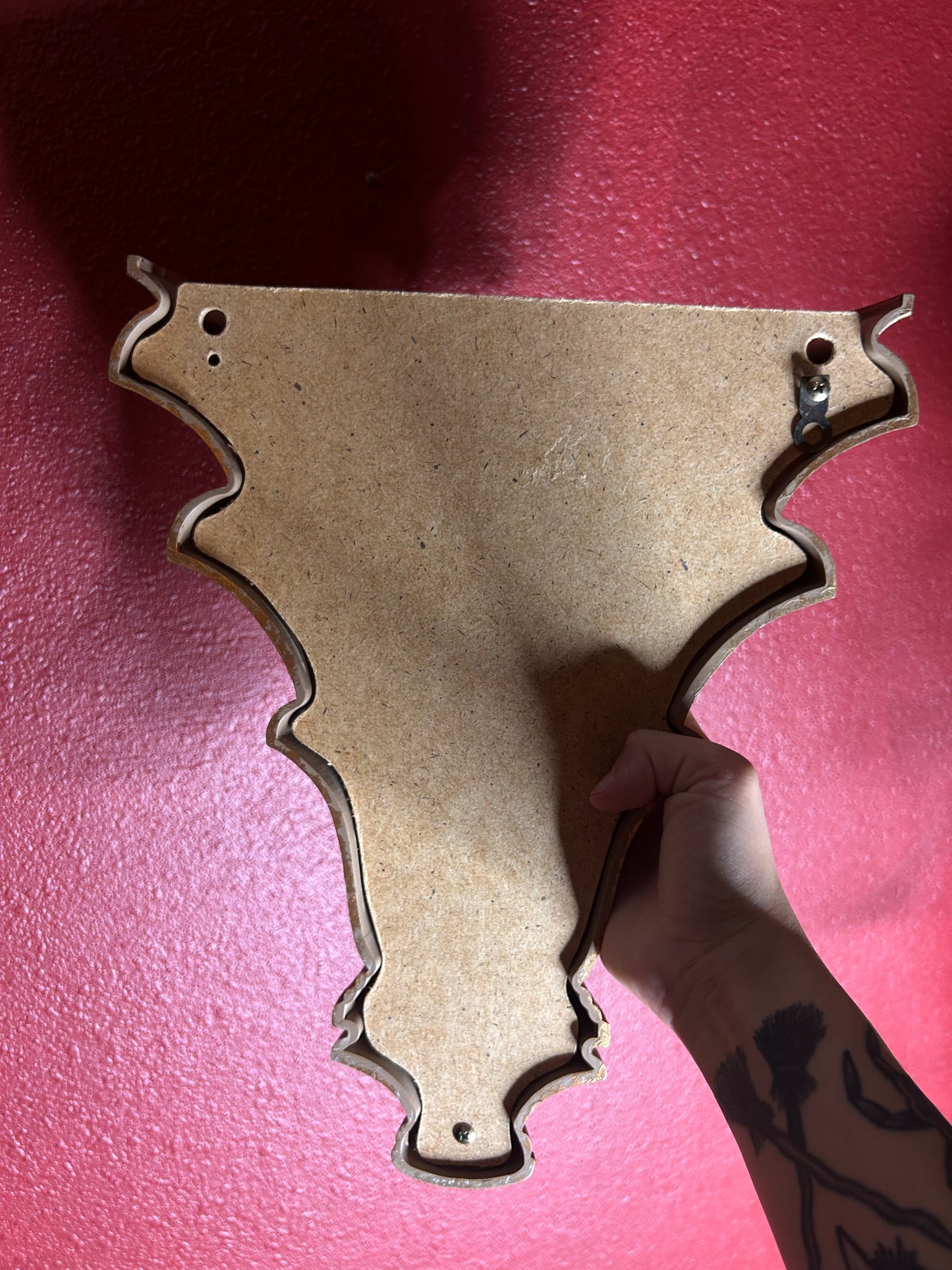 Gold Wall Pocket/Shelf