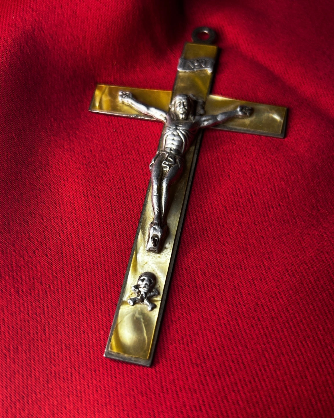 Golgotha Mother of Pearl Pendant