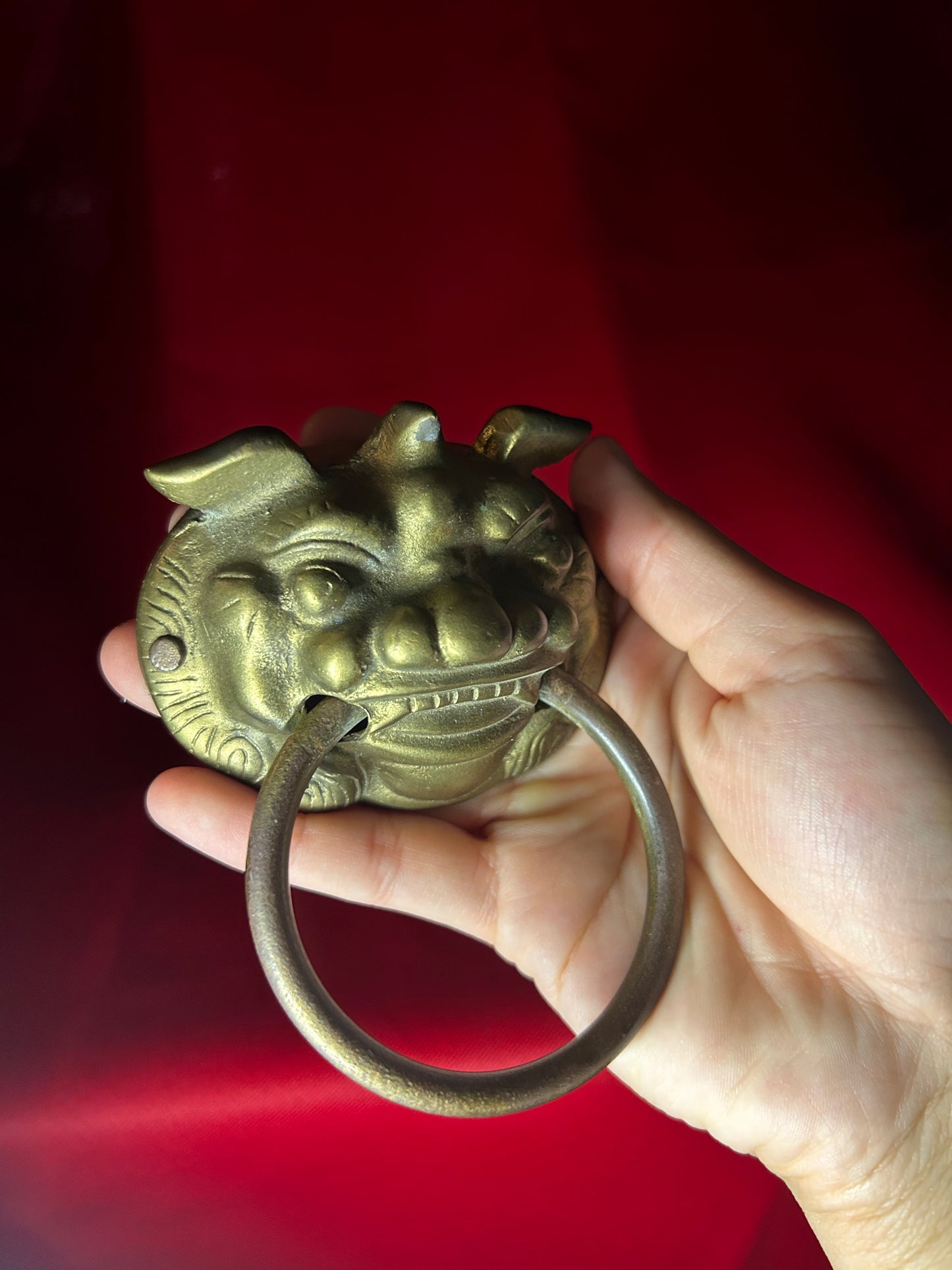 Chinese Foo Fu Dog Door Knocker