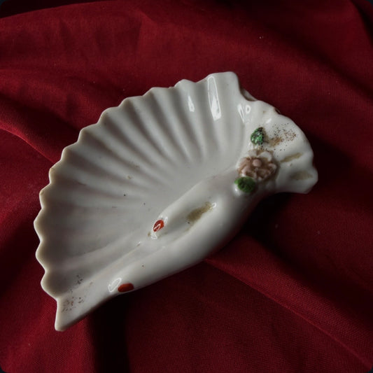 Vintage Victorian Hand Fan Trinket Dish