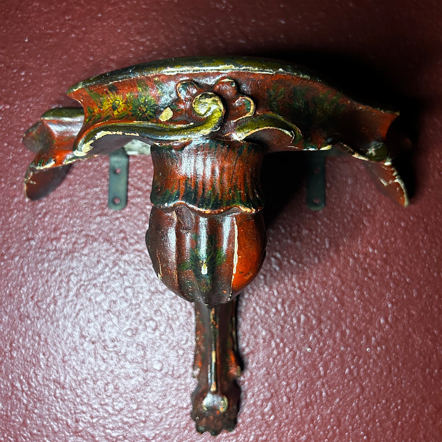 Red & Gold Florentine Style Shelf