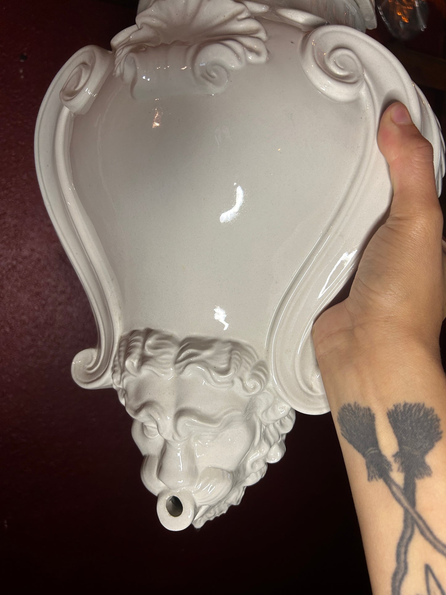 Made in Italy Faux Fountain Lion Head