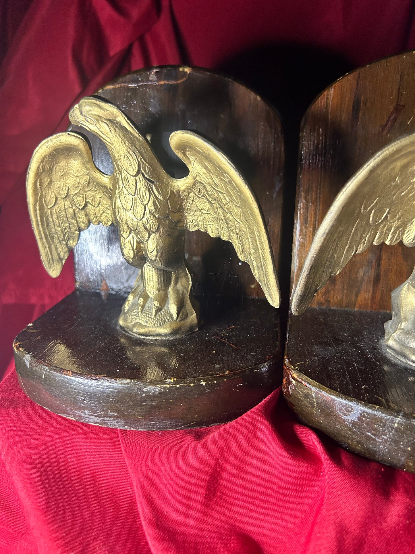 Pair of Cast Metal Eagle Bookends