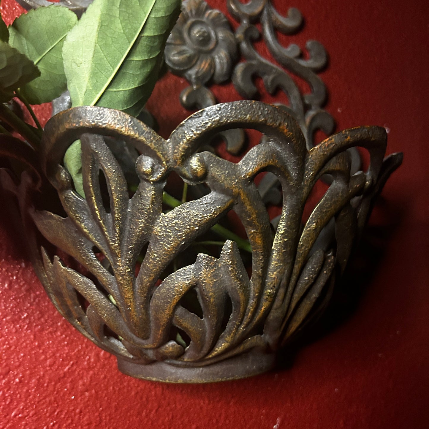 Metal Ornate Wall Pocket