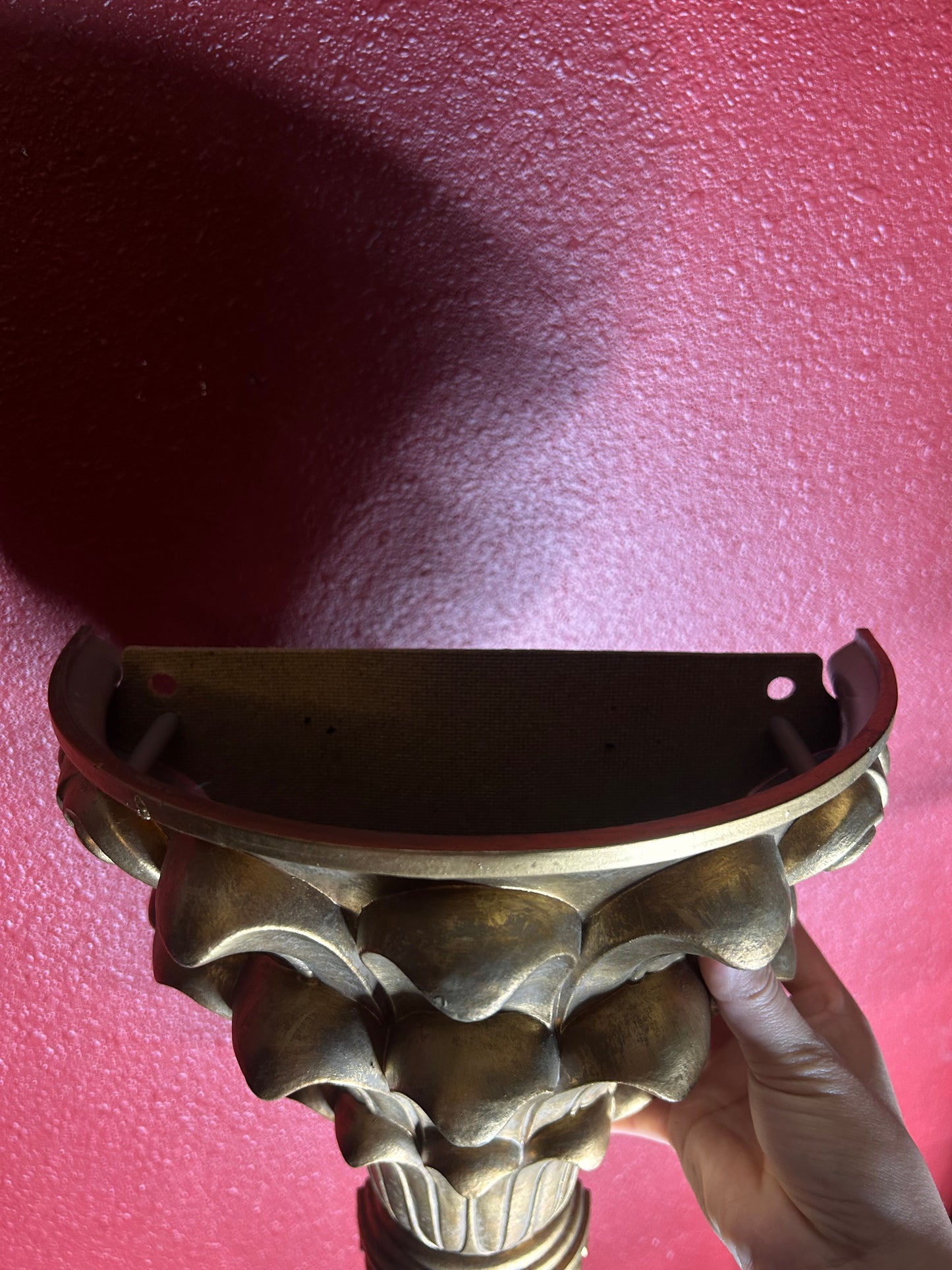 Gold Wall Pocket/Shelf