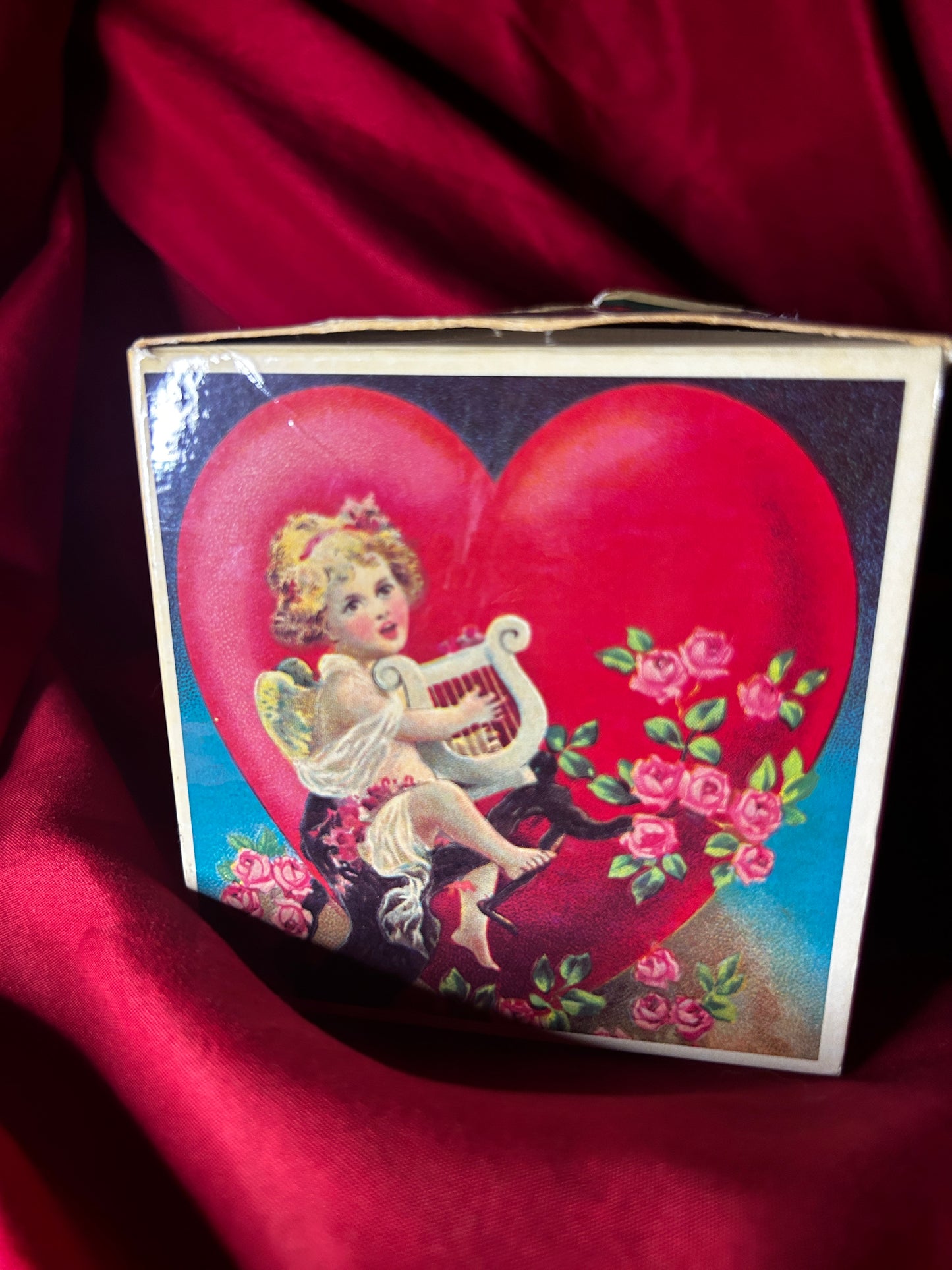 Cherub Box Repro Antique Chromolithographs Cube