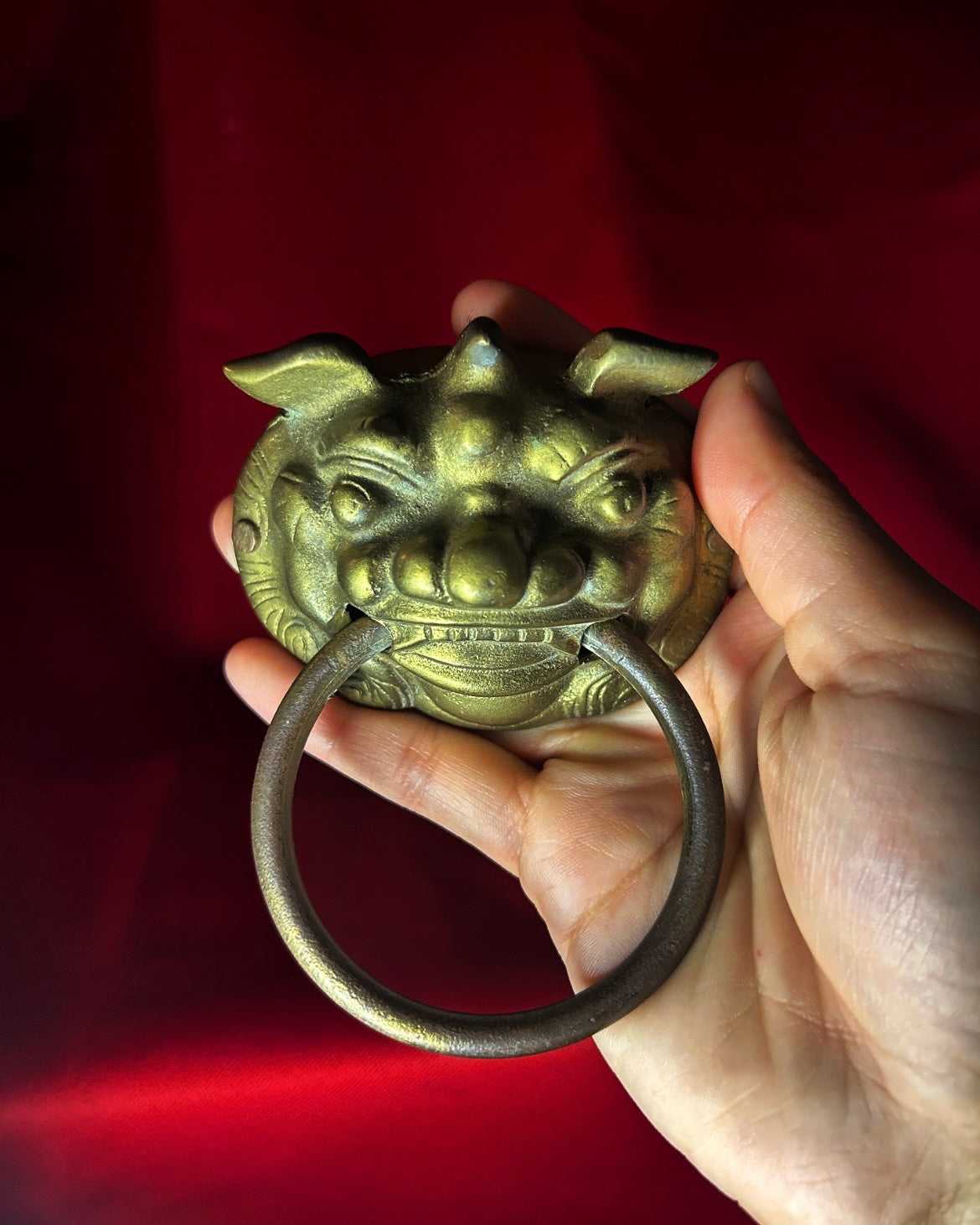 Chinese Foo Fu Dog Door Knocker