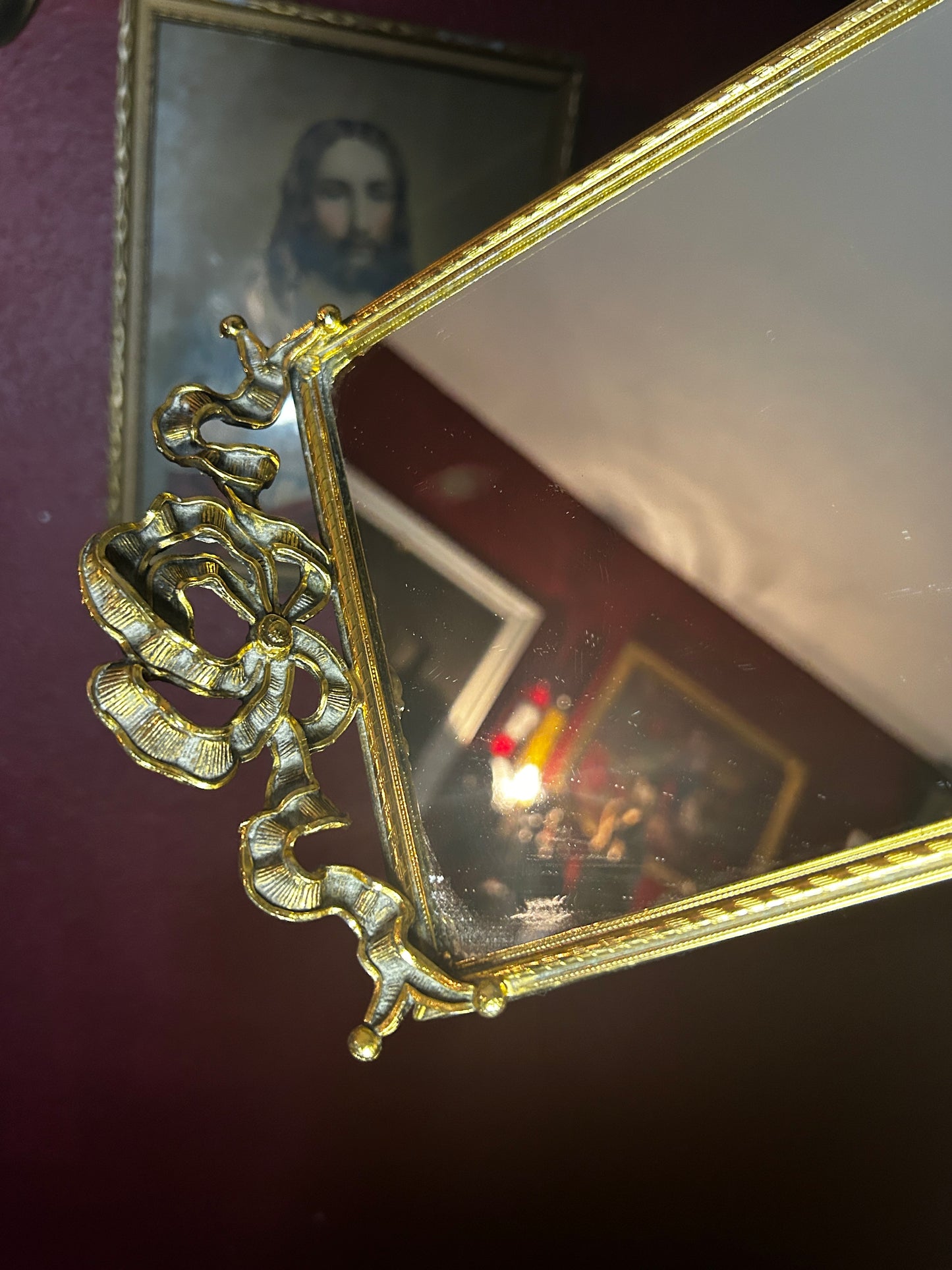 Long Vanity Tabletop Mirror
