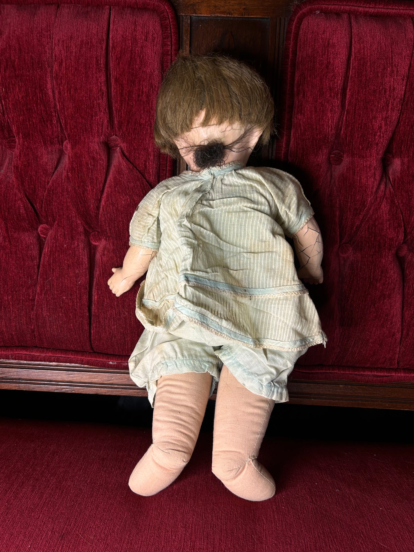 Perfectly Cracked Composition Doll