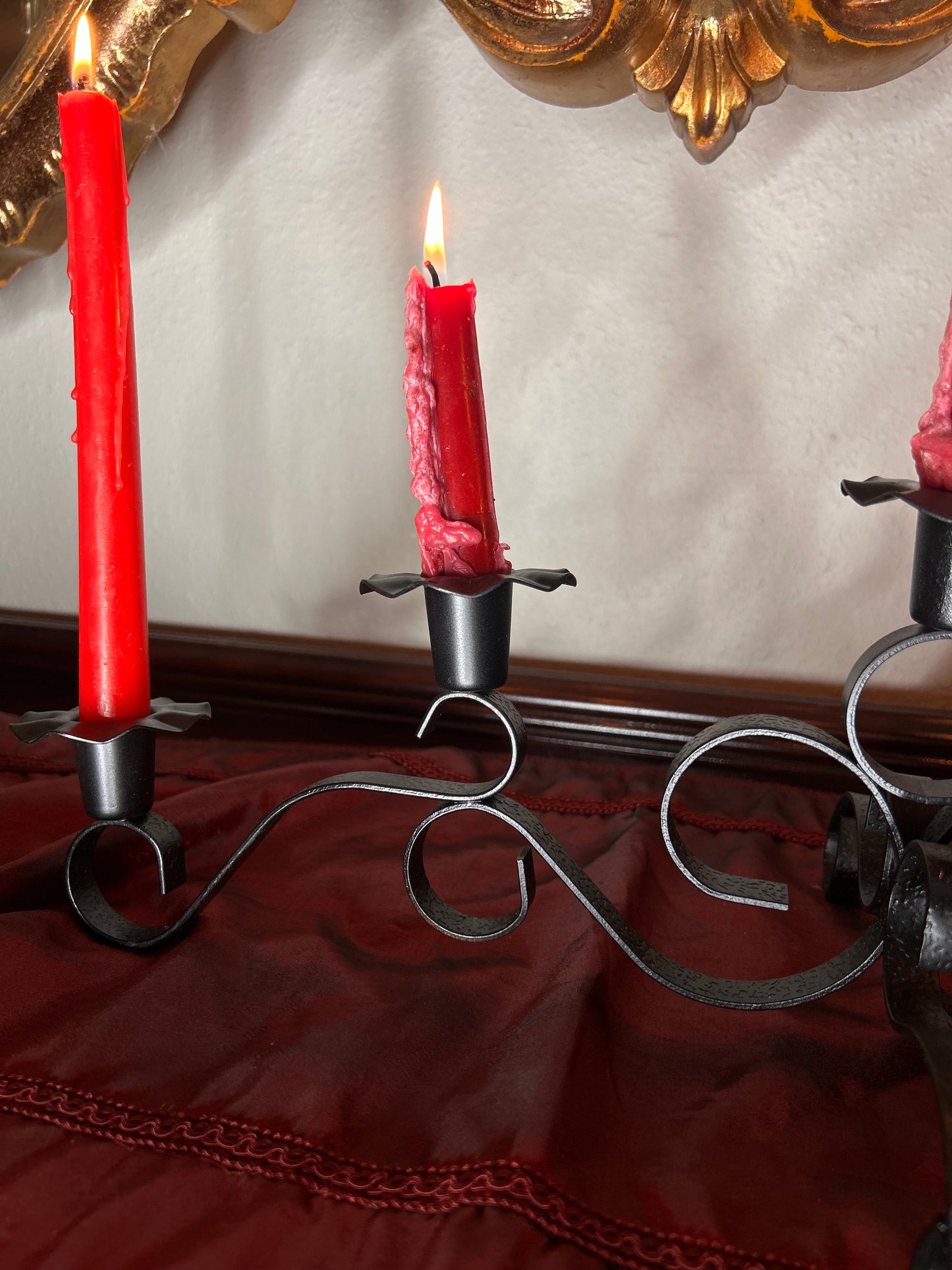 Gothic 5 Stand Speckled Candelabra