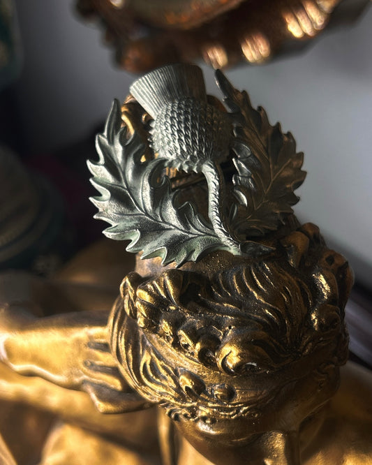 Victorian Era British Army The London Scottish Rifle
Volunteers Cap Badge Thistle