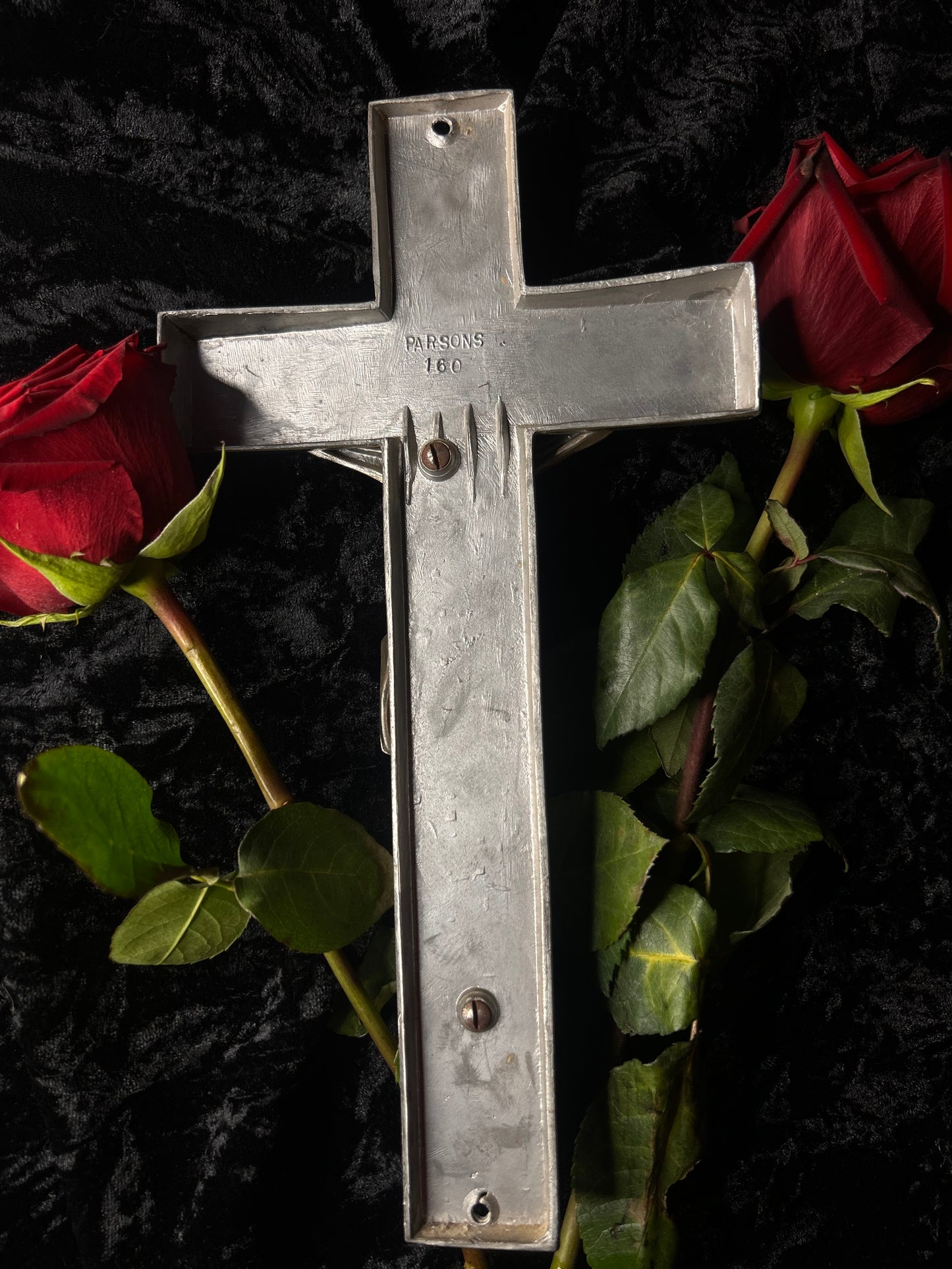 Crucifix Casket Plaque