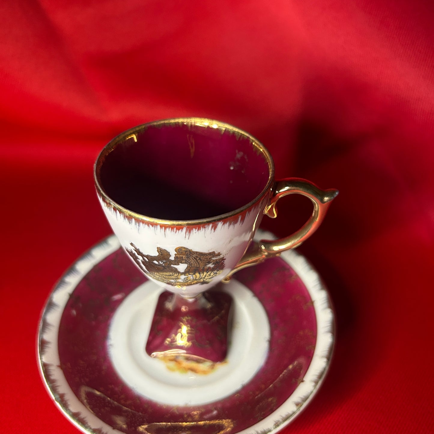 Tall Teacup & Saucer