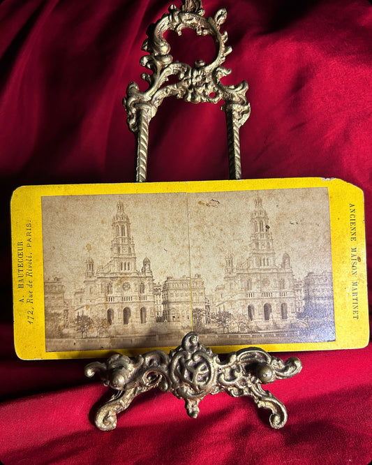 Church of the Holy Trinity Paris France Stereoview Card