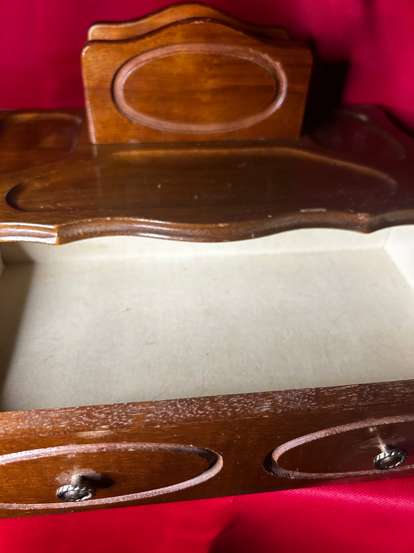 Vintage Wooden Desktop Organizer