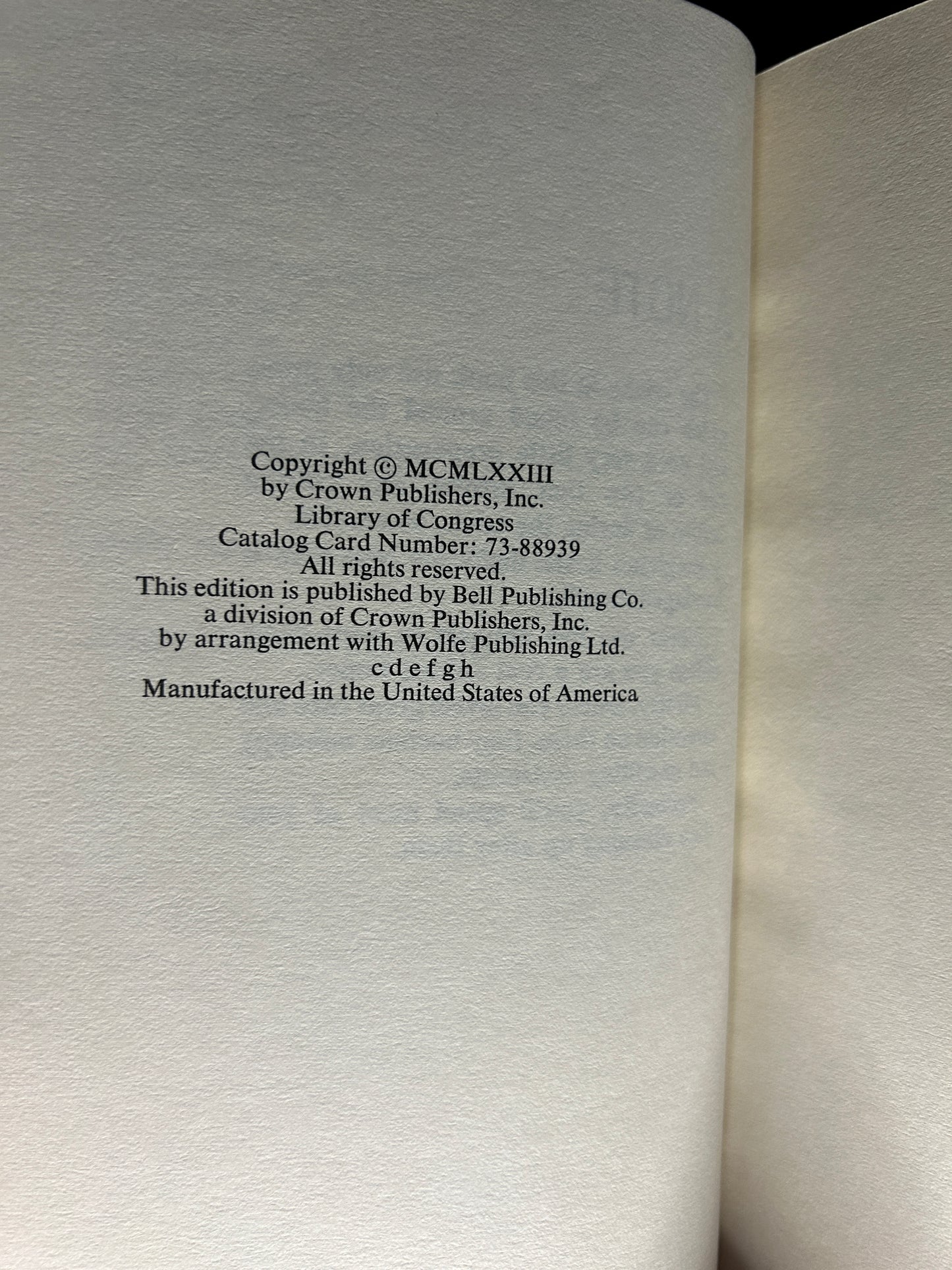 Bell's Magic Book 1973